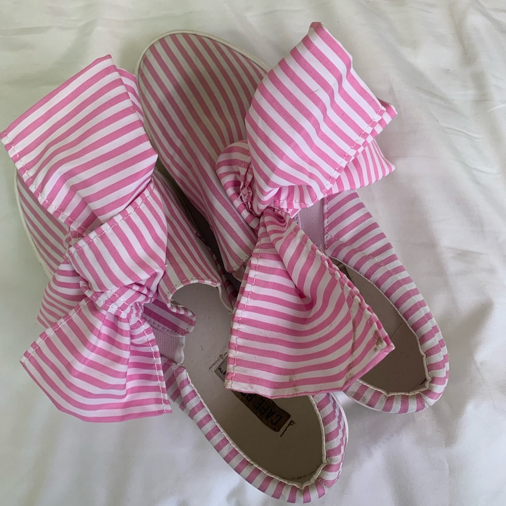 Cute pink shoes platform